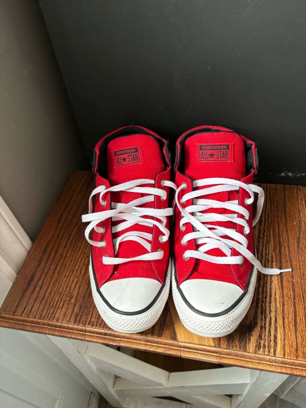 Converse Red High-Top Sneakers - Classic All Star 10.5 woman’s